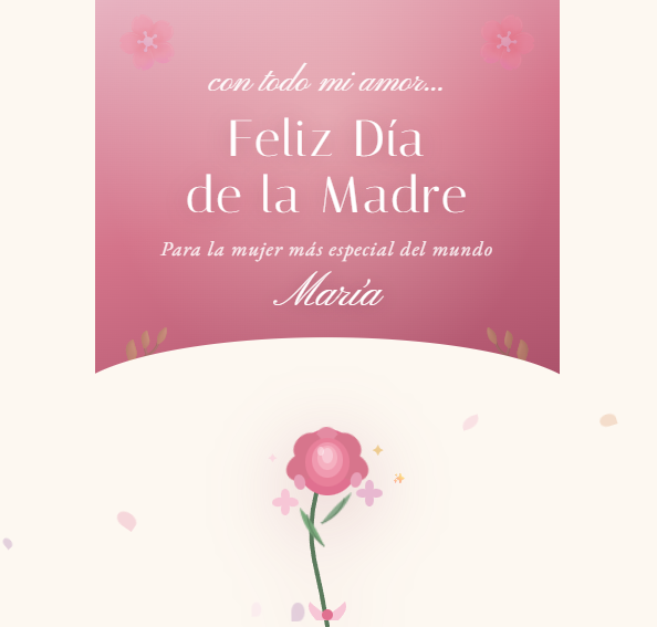 Feliz día mamá