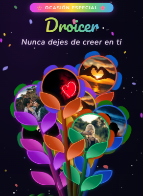 Ramo de flores con fotos - Colores
